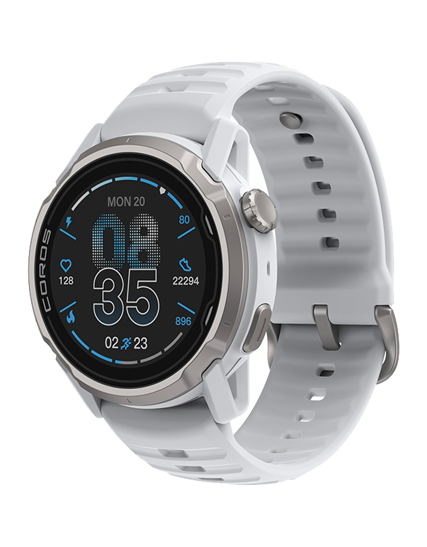 Montre connectée - Apex 4 46mm White en Titane - Blanc