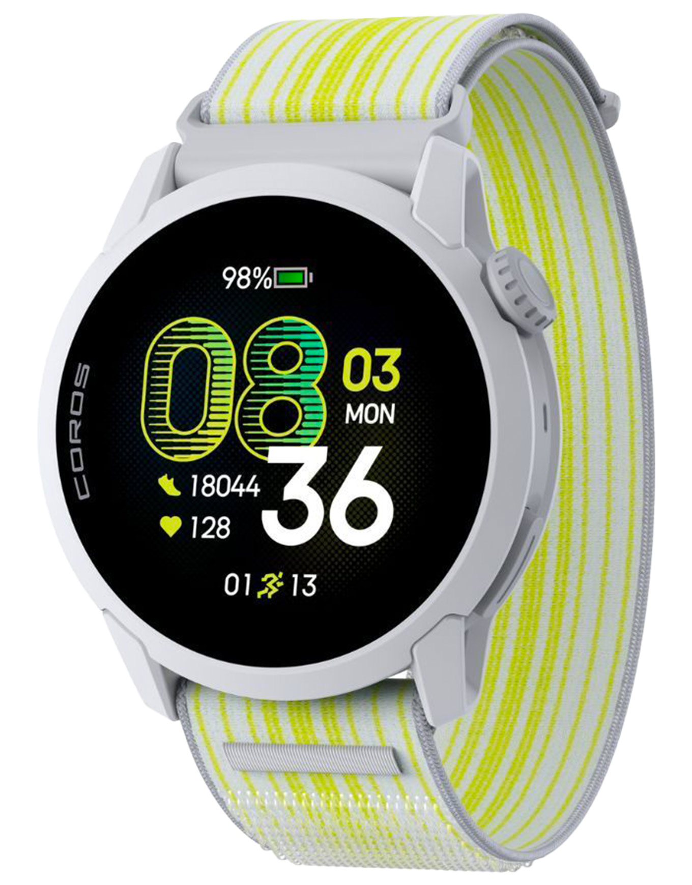 Montre GPS connectée - Pace 4 Nylon White - Blanc