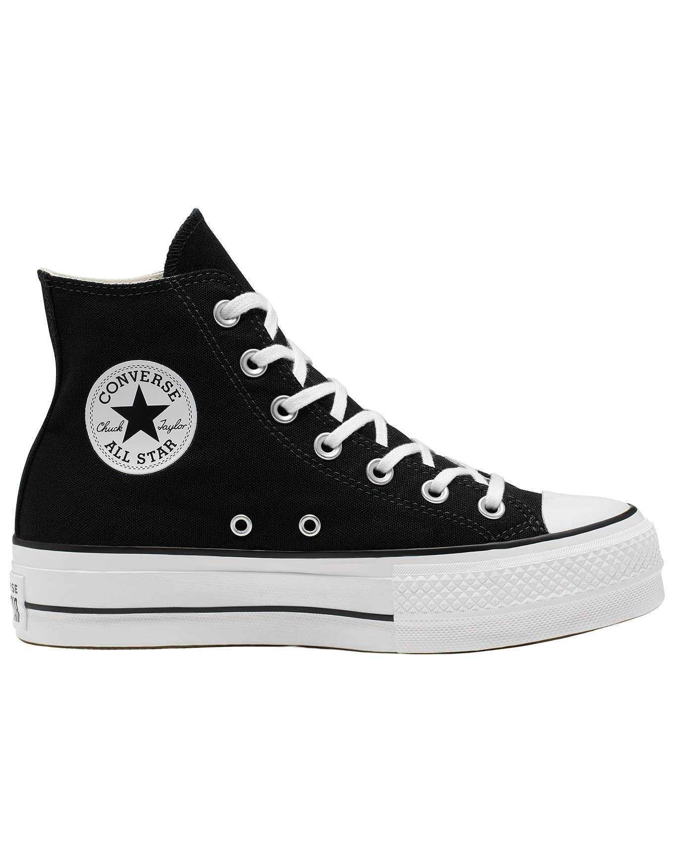 Sneakers compensées - Chuck Taylor All Star Lift Platform High Black/White/White - Taille 36 - Noir