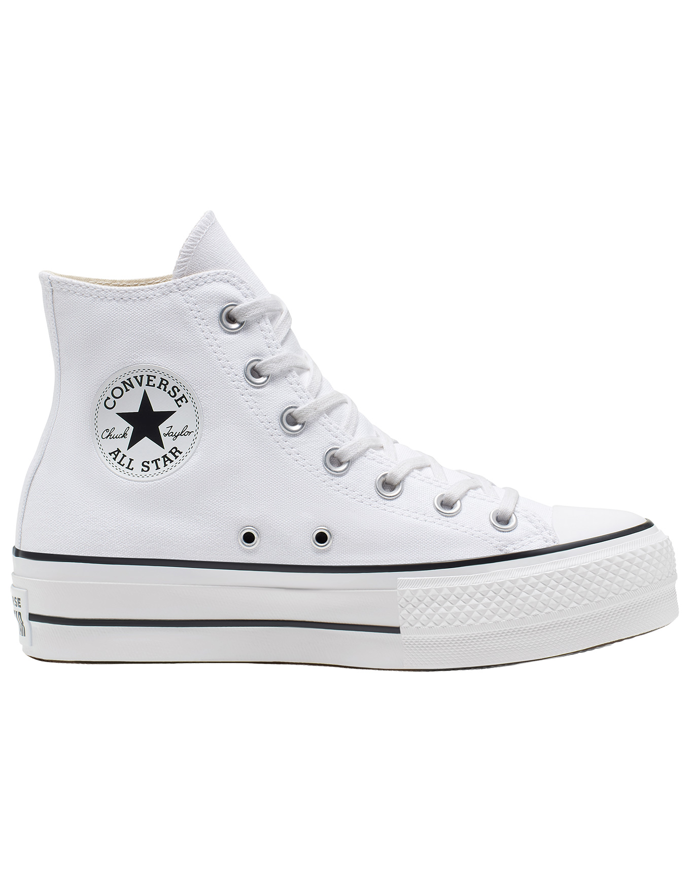 Sneakers compensées - Chuck Taylor All Star Lift Platform High White/Black/White - Taille 39 - Blanc