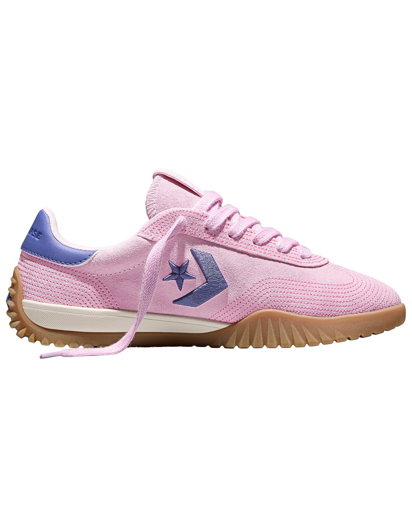 Sneakers en daim - Run Star Trainer Stitched Suede New Found Bloom/Pink en Nylon - Taille 38 - Rose