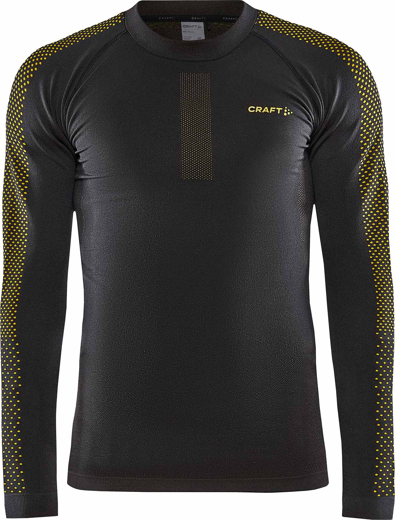 Warmes, atmungsaktives, langärmliges Griff / ärmel Oberteil Adv Warm Intensity LS M Slate Amber für Herren Größe L schwarz
