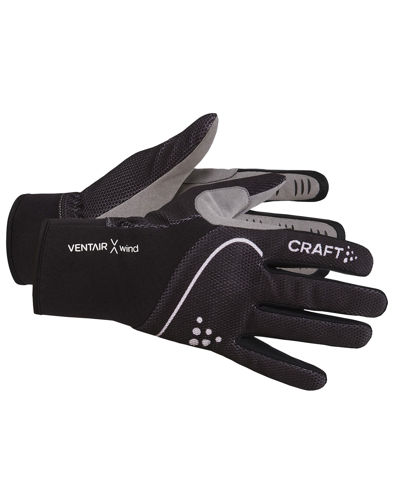 Skihandschuhe Langlauf Pro Ventair Wind Glove Black Kindergröße L schwarz