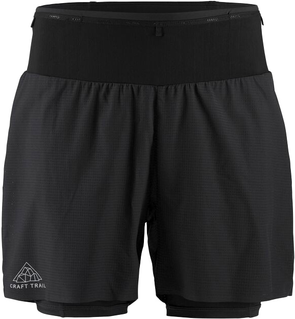 Short de trail stretch léger - Pro Trail Shorts M Black/Black - Taille L - Noir