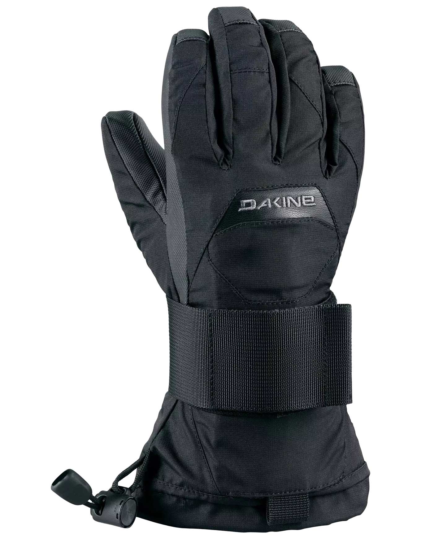 Wasserfeste und atmungsaktive Skihandschuhe Wristguard Jr Glove Black Kindergröße M schwarz