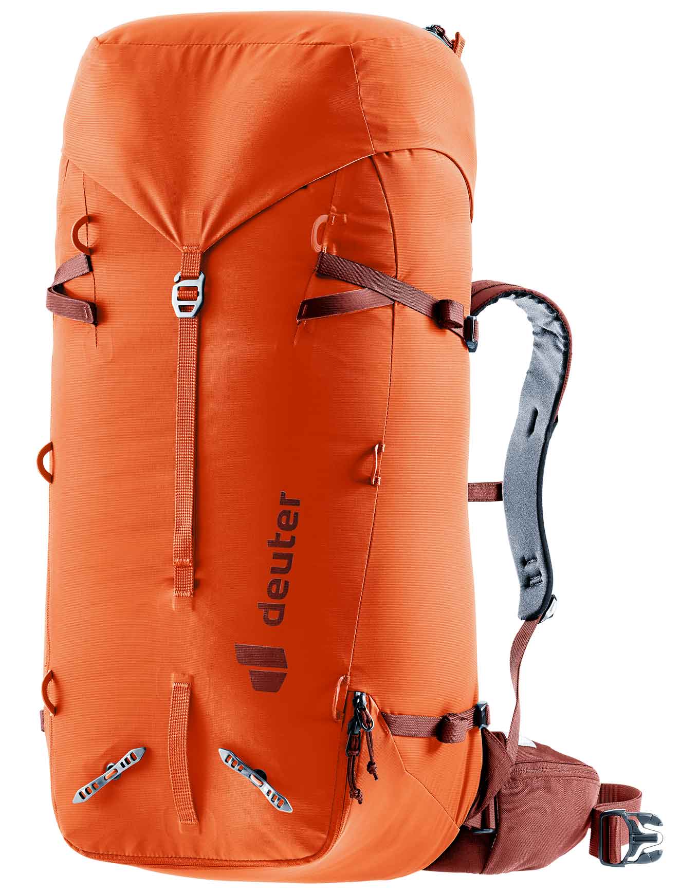 Bergsteigerrucksack Guide 42+8 SL Papaya Redwood für Damen Orange