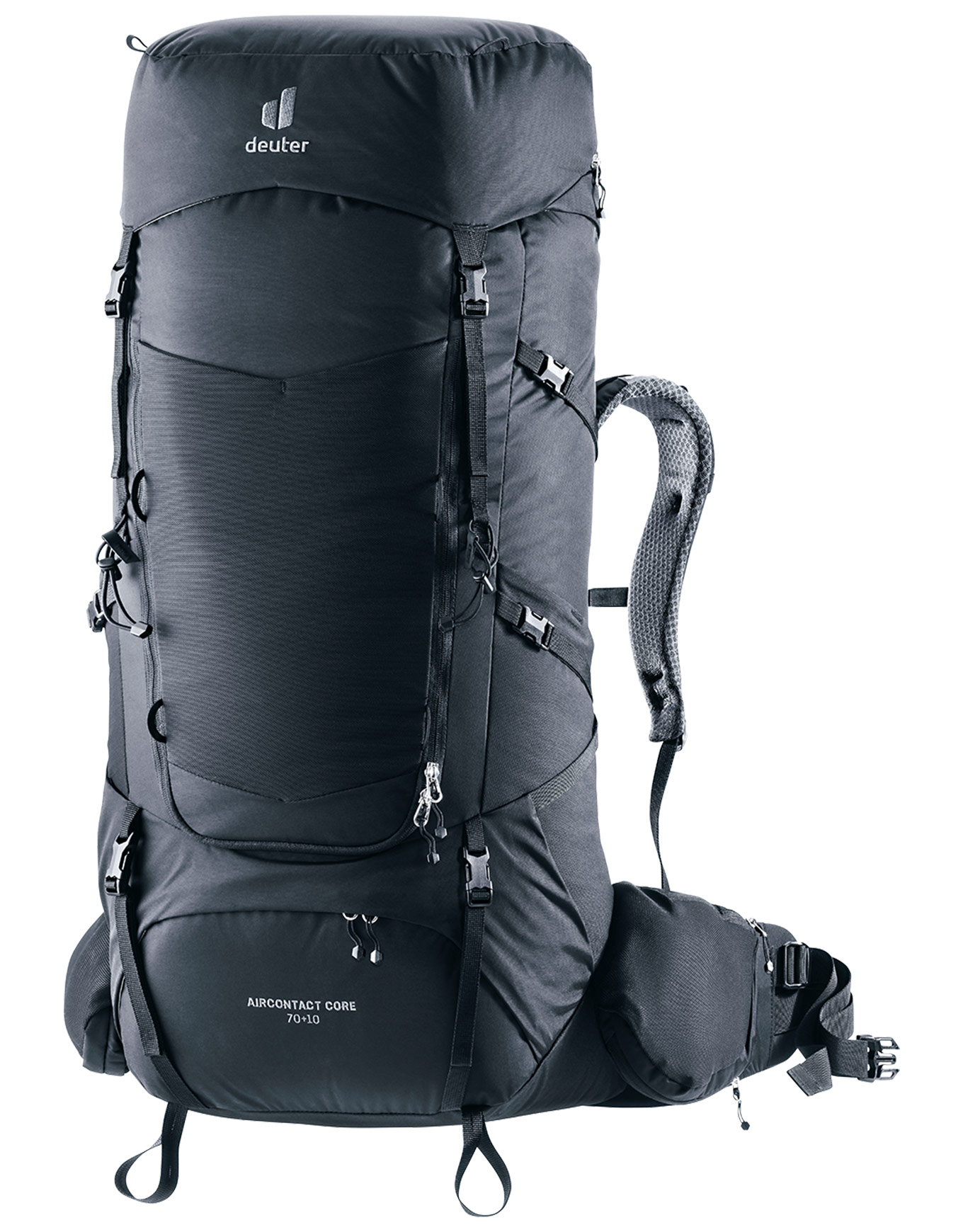 Sac de trekking - Aircontact Core 70+10 Black en Nylon - Noir