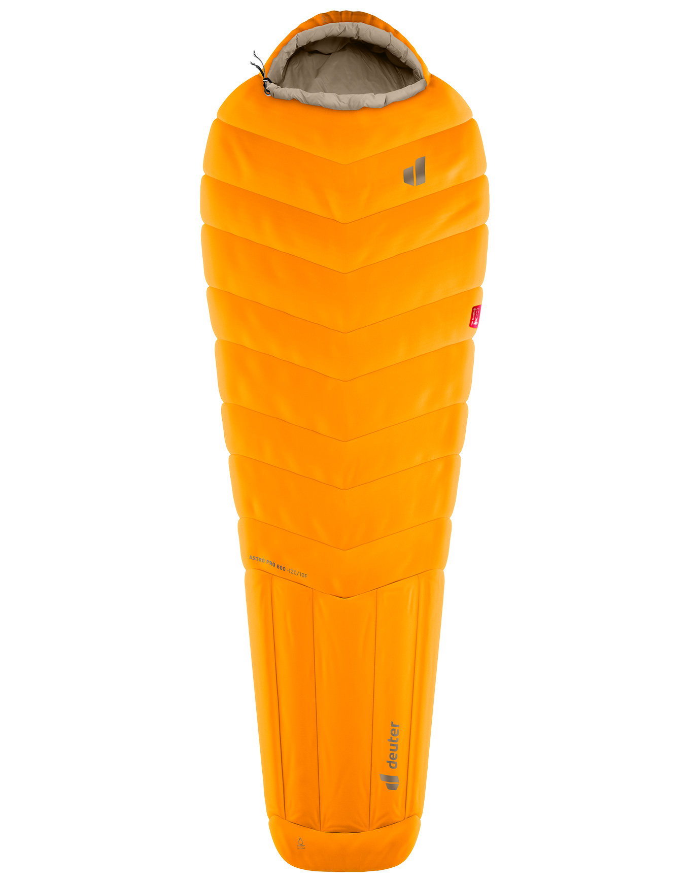 Sac de couchage de trekking - Astro Pro 600 -12C/10F Magma Titanium - Taille Gauche - Orange