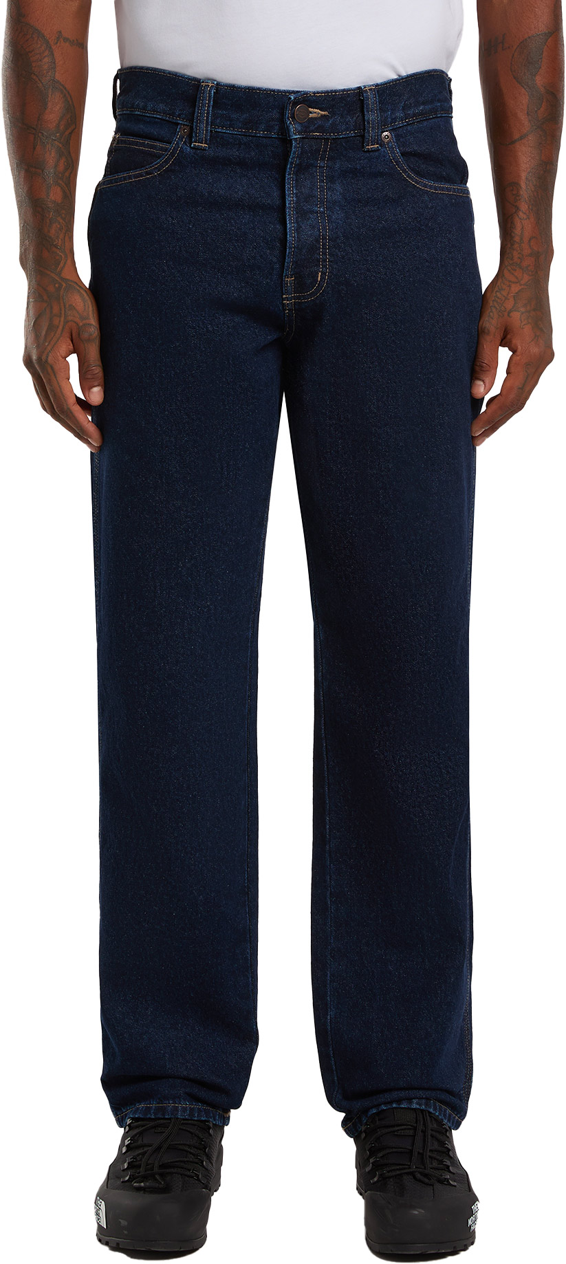Jean droit en coton - 983 Regular Straight Jeans Rinsed en Coton - Taille 32 US - Bleu
