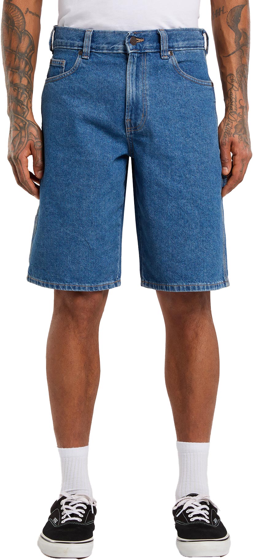 Short en jeans - 993 11 Inch Carpenter Short Jeans Classic Blue en Coton - Taille 32 US - Bleu
