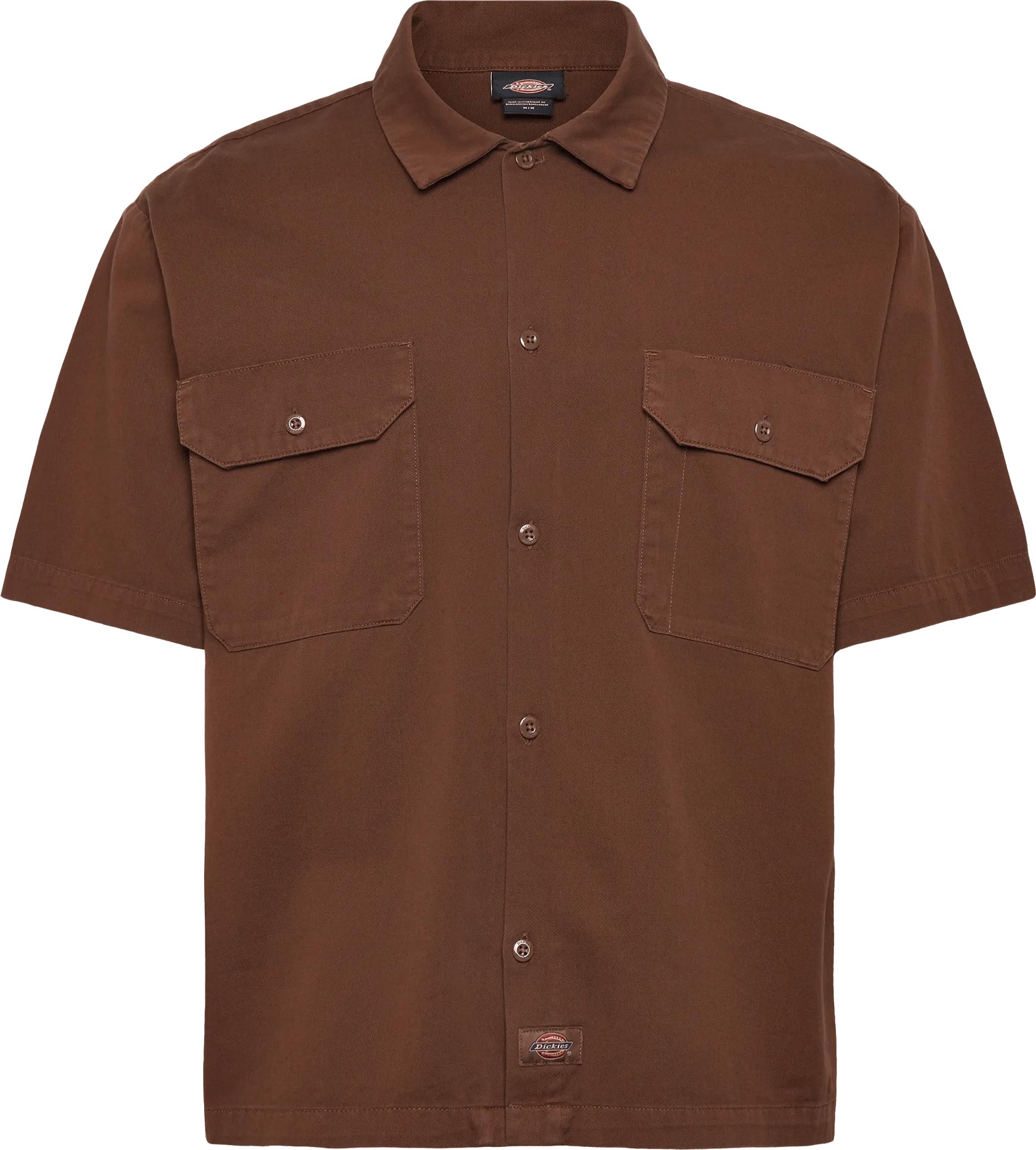 Chemise en coton - 247 Gd Work Shirt SS Timber Brown en Coton - Taille M - Marron