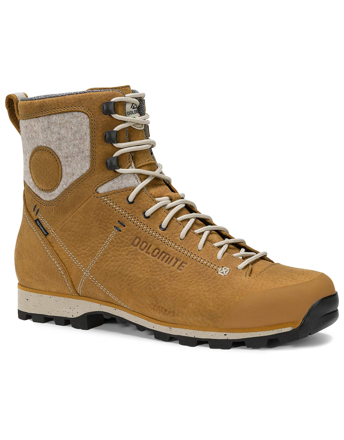 Bottes de randonnée hivernales en PrimaLoft® - M's 54 Warm Evo WP Golden Yellow en Cuir - Taille 44 - Marron