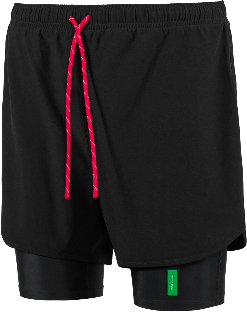 Short stretch ultra léger - Layered Training Shorts Black/Black - Taille M - Noir