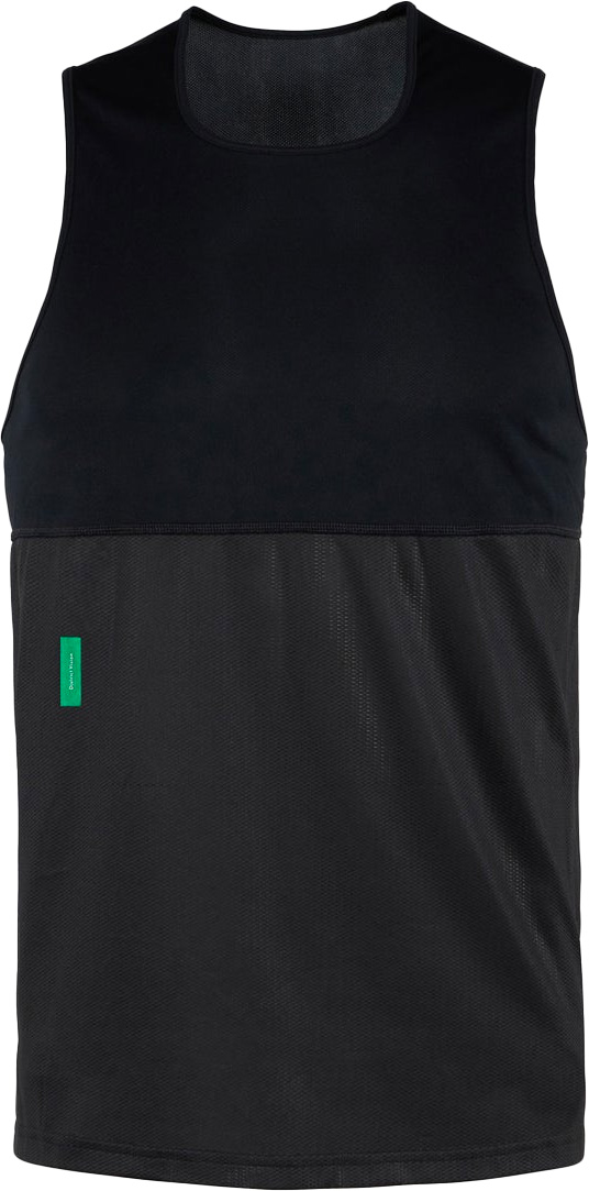 Débardeur de trail stretch, respirant et durable - Panelled Training Singlet Black - Taille XL - Noir