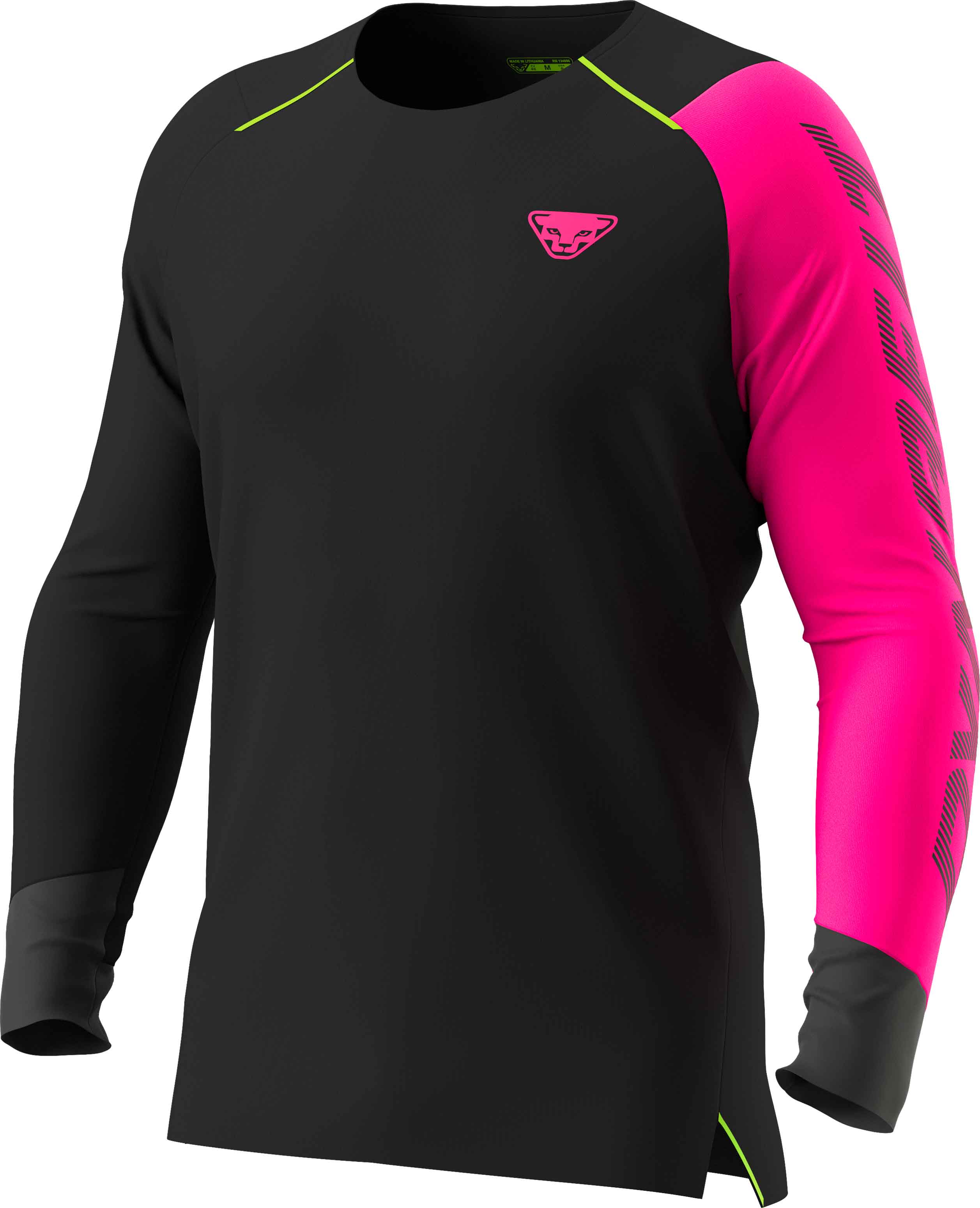 T-shirt respirant à manches longues - Dna Longsleeve M Pink Glo - Taille L - Rose