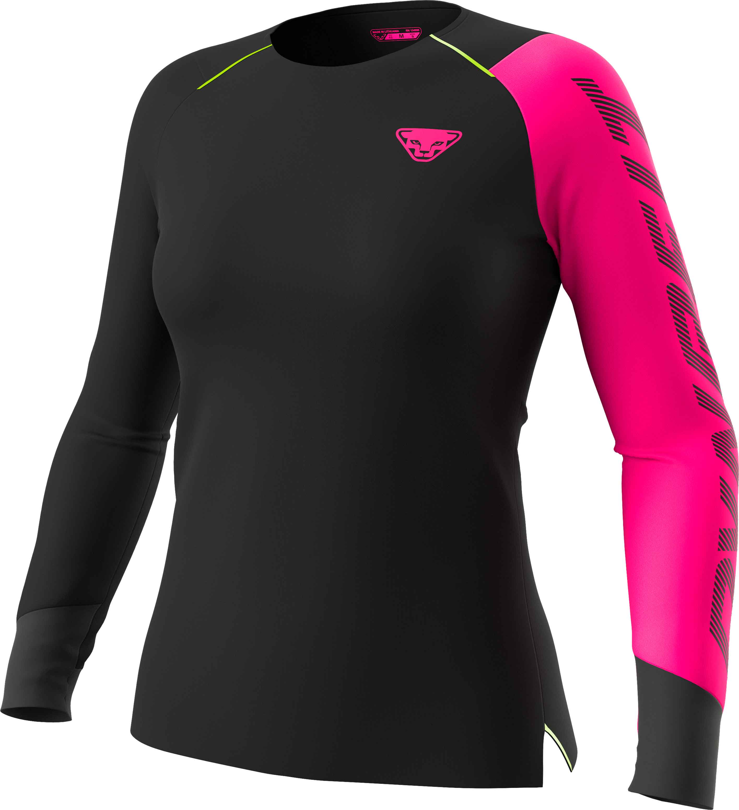 T-shirt respirant à manches longues - Dna Longsleeve W Pink Glo - Taille S - Rose