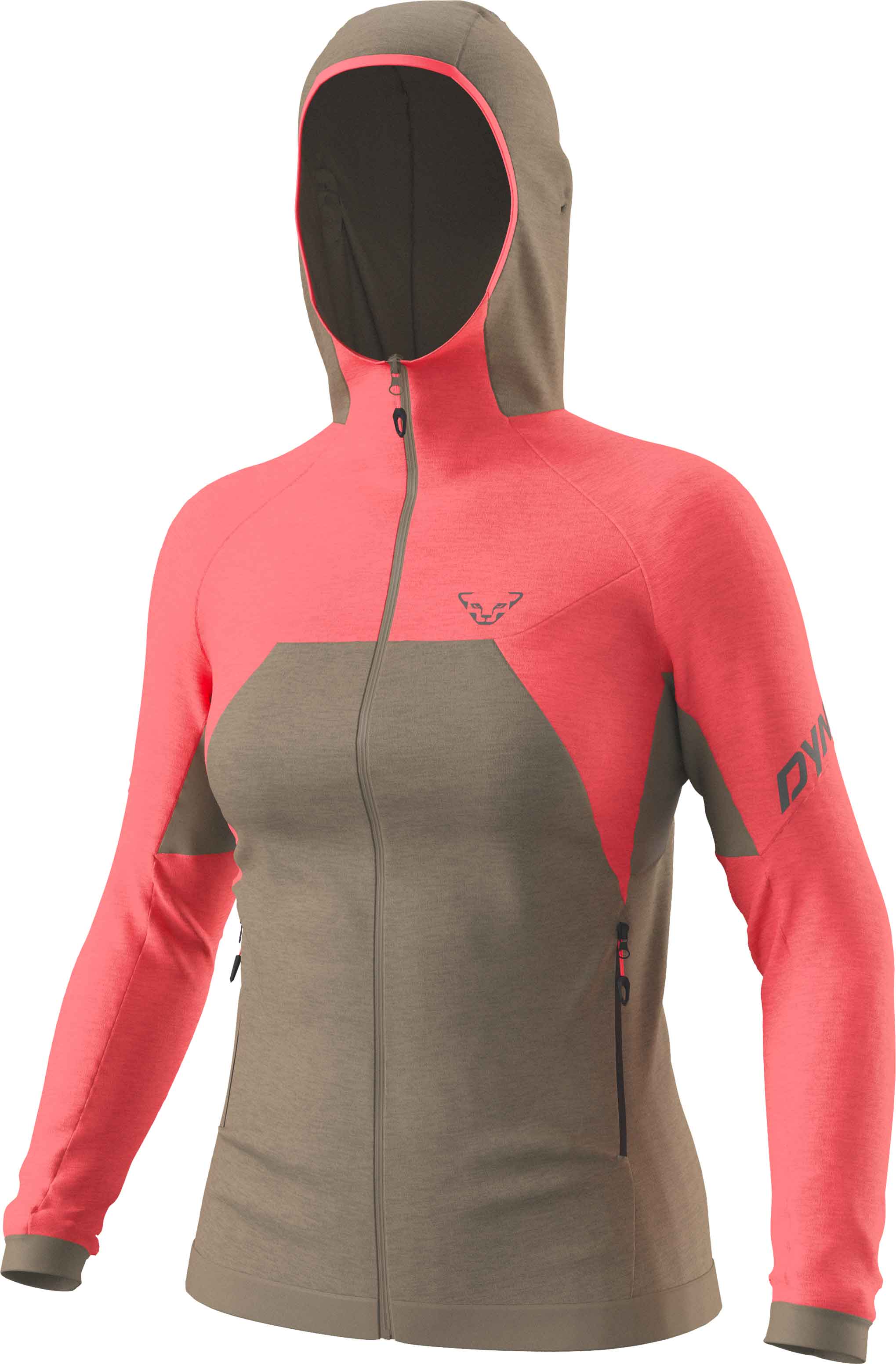Warme, atmungsaktive, technische Jacke Tour Wool Thermal W Hoody Cabana für Damen aus Wolle Größe M Rosa