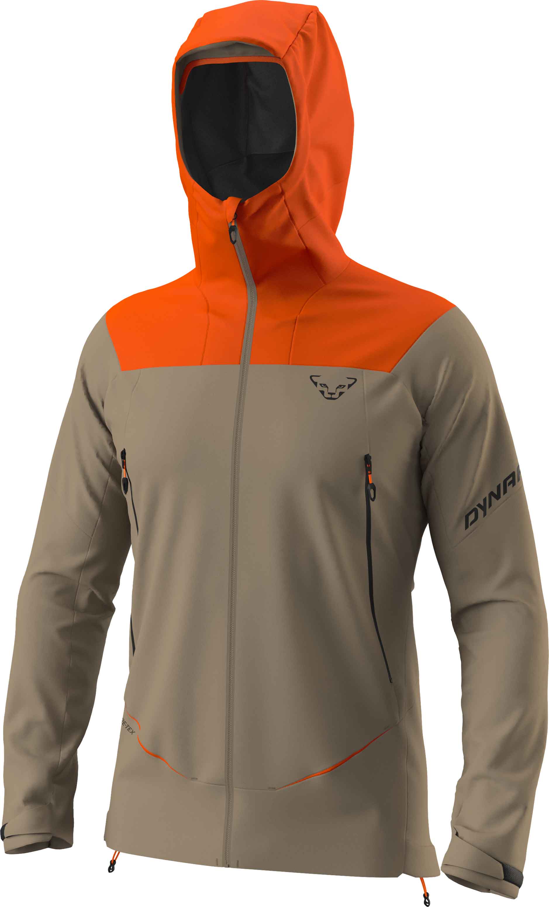 Wasserfeste Skijacke für Wanderungen aus GORE-TEX ePE Ridge GTX Jkt M Alabama für Herren Größe S Orange