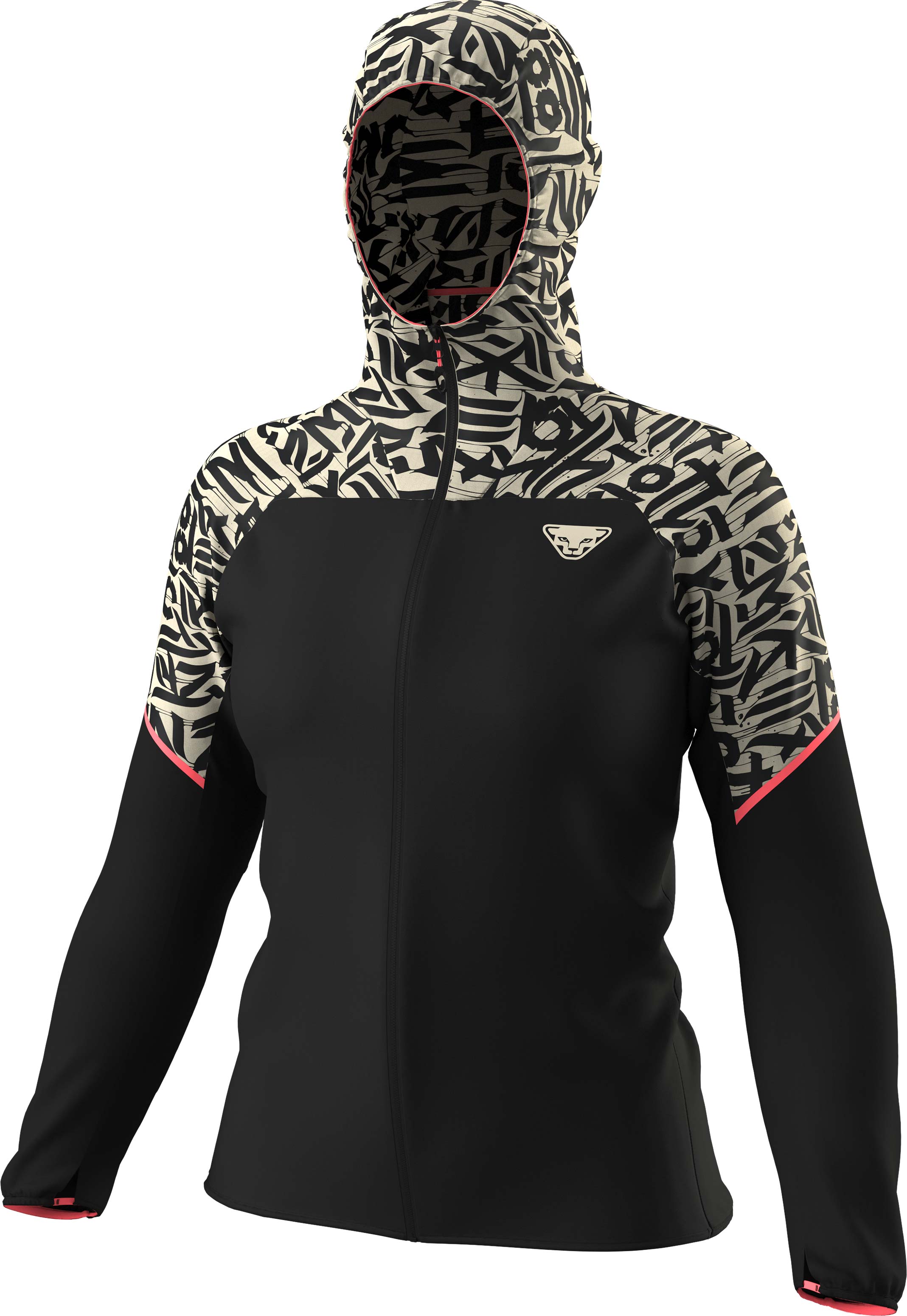 Veste de trail coupe-vent - Trail Wind Jkt W Overcast en Nylon - Taille L - Beige