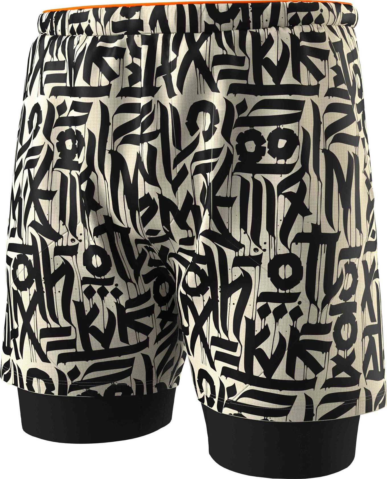 Short trail léger et respirant - Trail 2In1 Shorts M Overcast - Taille M - Beige