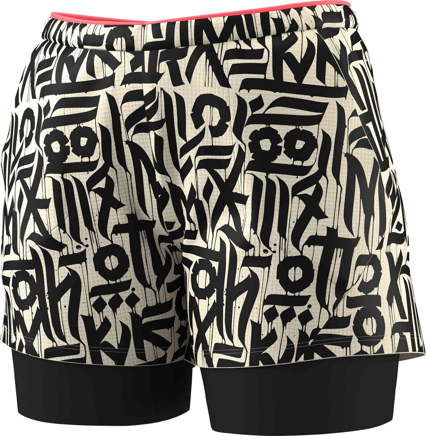 Short de trail respirant léger - Trail 2In1 Short W Overcast - Taille S - Beige