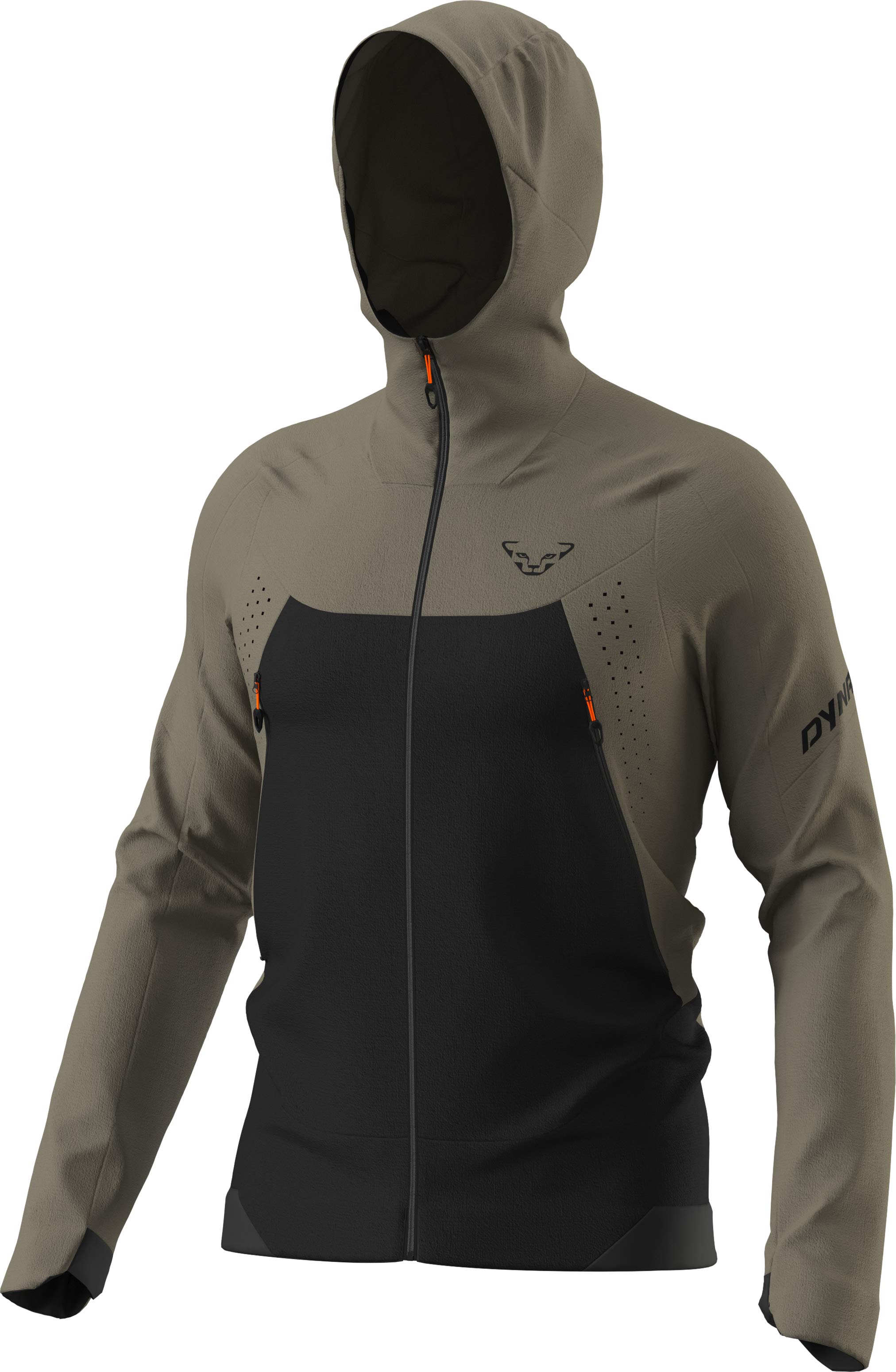 Veste de randonnée déperlante et coupe-vent - Transalper Dst M Jkt Fallen Rock en Softshell - Taille L - Beige