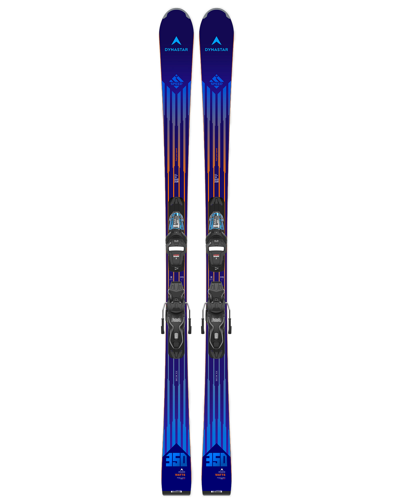 Ski Set inkl. Bdg. Ski Alpin Speed 350 + Xpress 11 Gw 2026 für Herren aus Wolle Größe 170 cm Blau