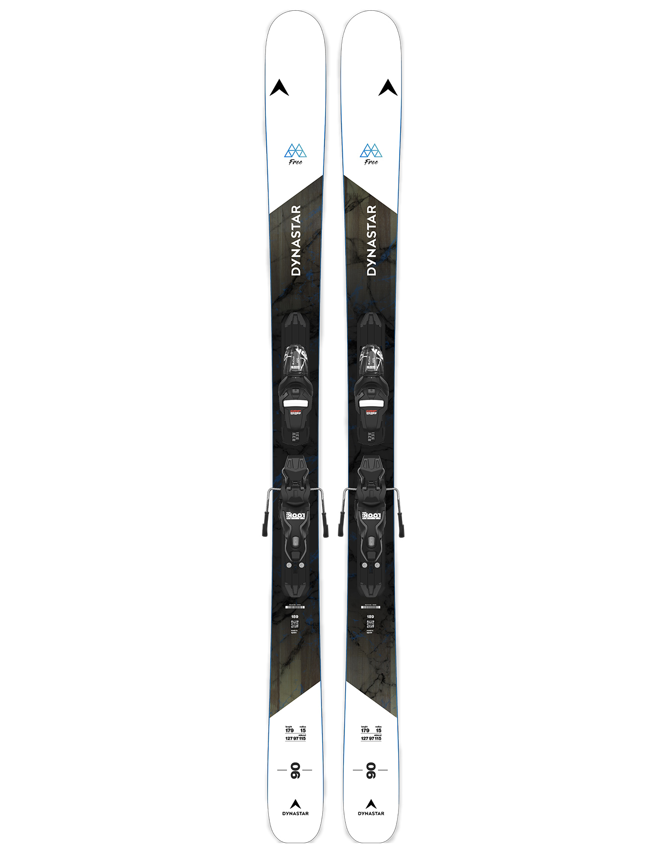 Packs (skis + fix) - Pack skis all-mountain - M-Free 90 + Xp11 2026 en Bois - Taille 167 cm - Blanc