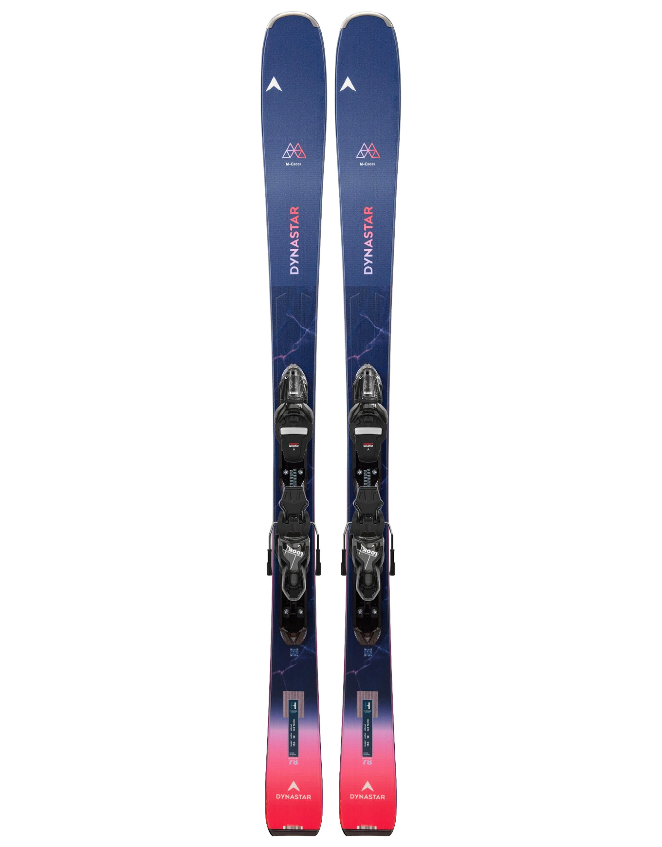 Ski Set inkl. Bdg. Freizeit-Skiset für Damen M-Cross W 78 + Xp10 2026 für Damen aus Holz Größe 164 cm Blau