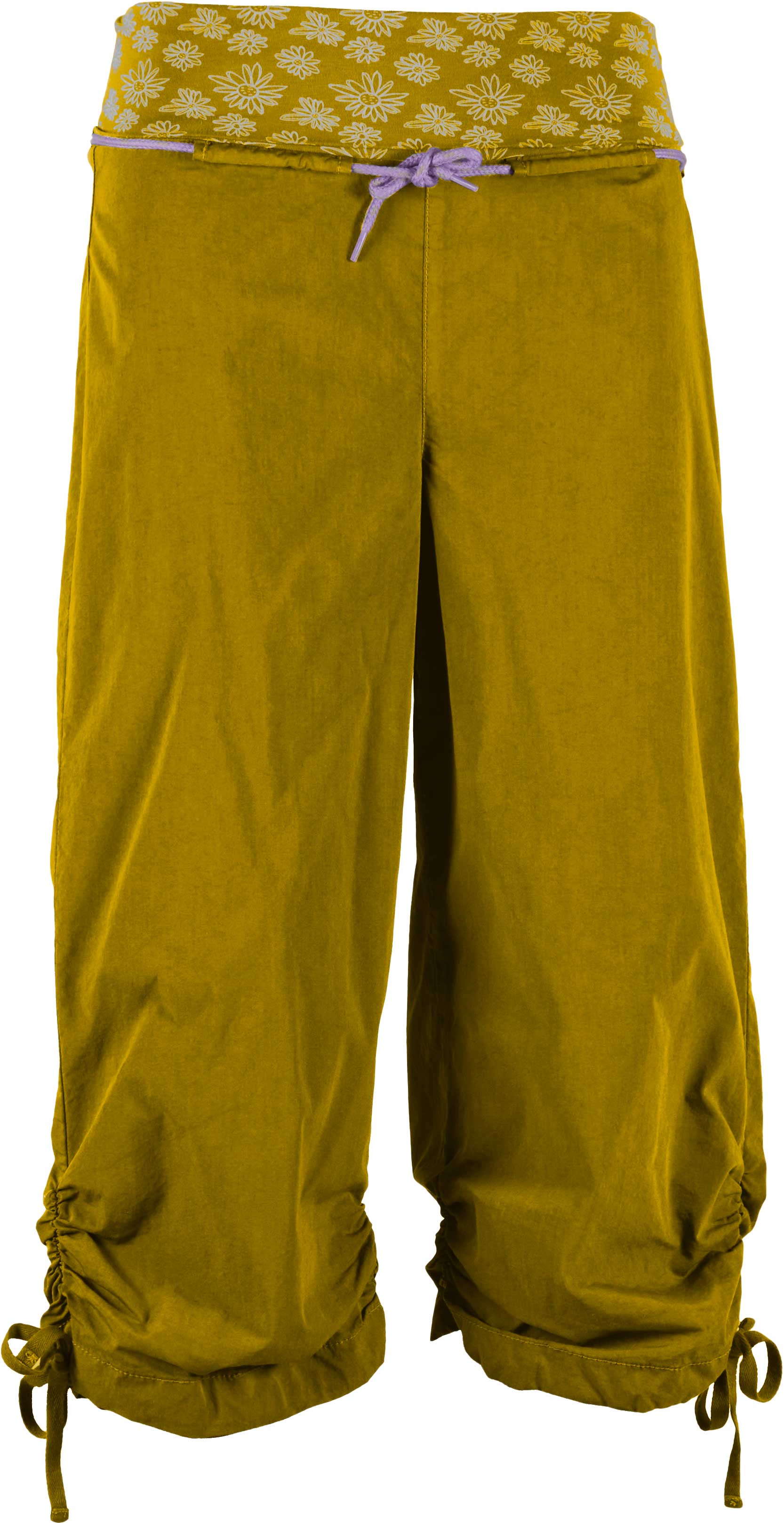Pantalon 3/4 respirant d'escalade - N Cleo2 W Grape en Coton - Taille S - Jaune