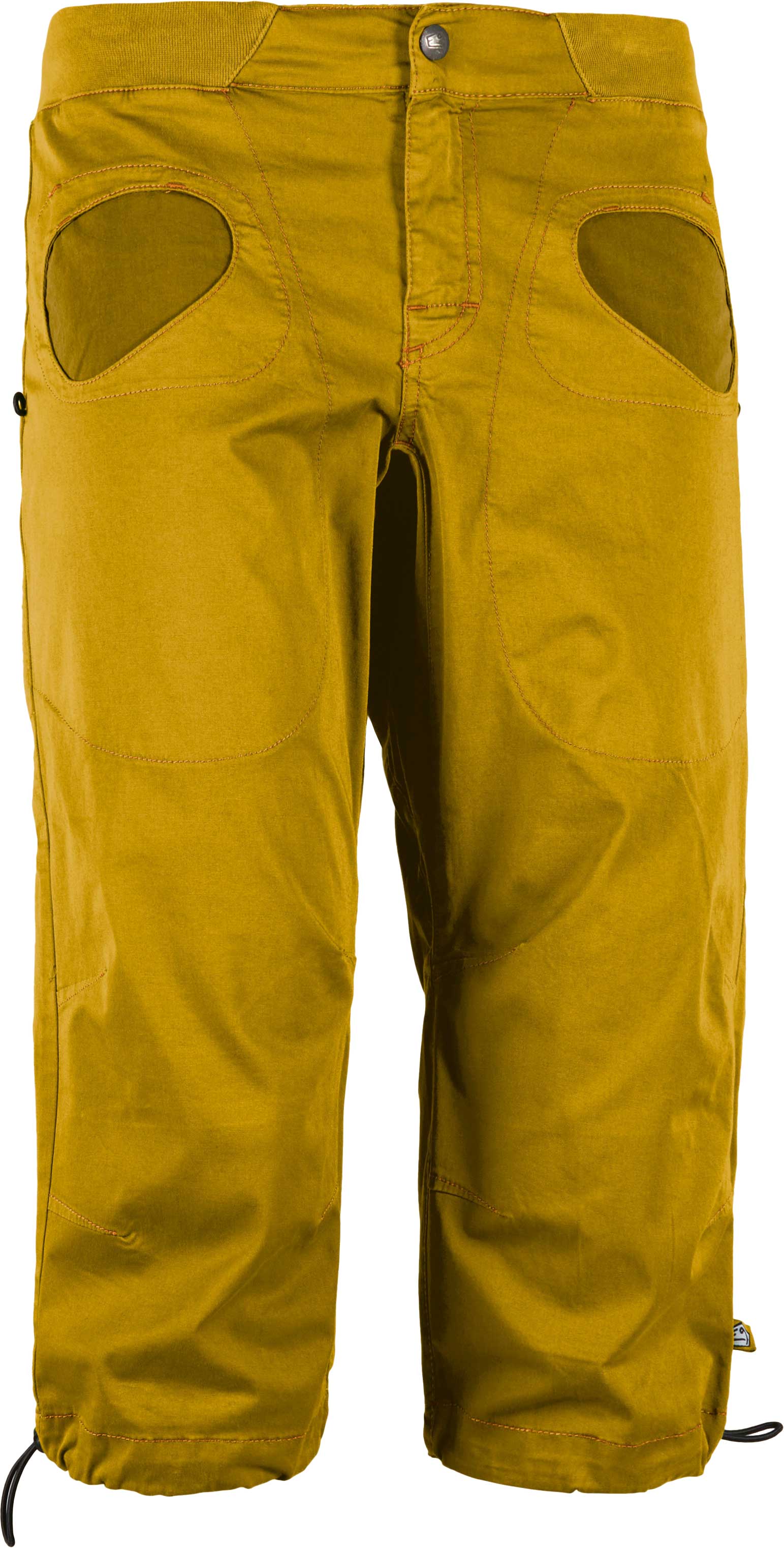 Pantalon 3/4 confortable d'escalade - R3 M Grape en Coton - Taille S - Jaune