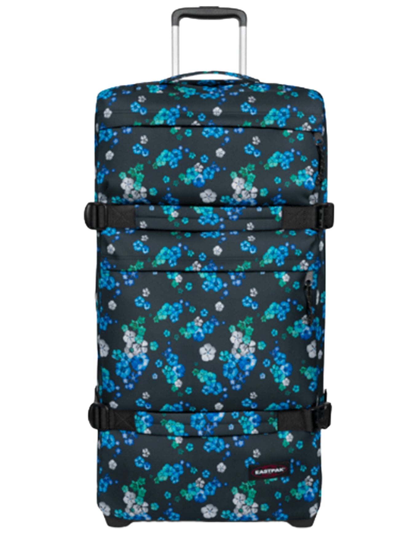 Valise 75L - Transit'r Plus M Floral Bloom Black - Bleu