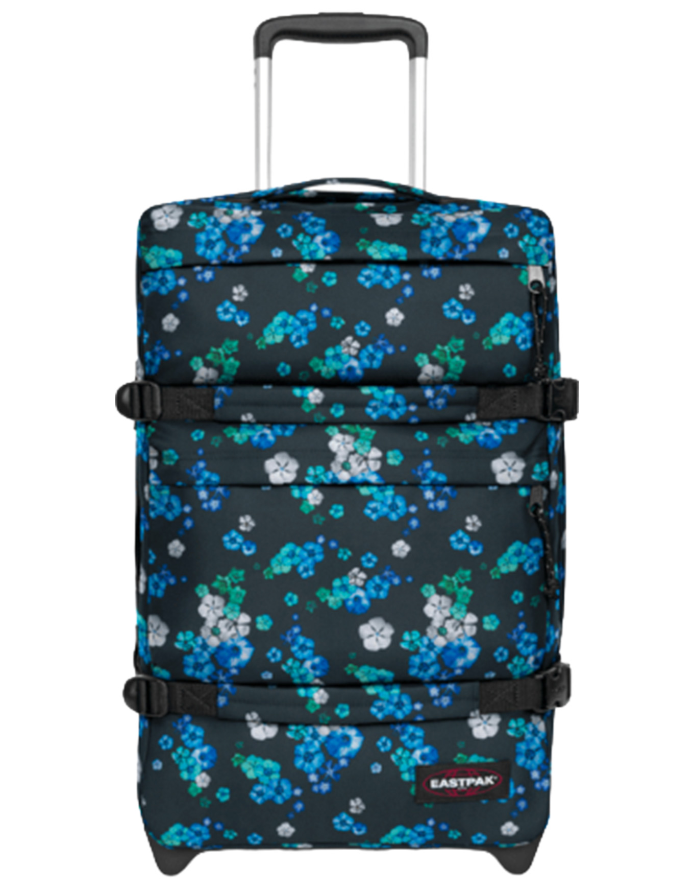 Valise 42L - Transit'r Plus S Floral Bloom Black - Bleu