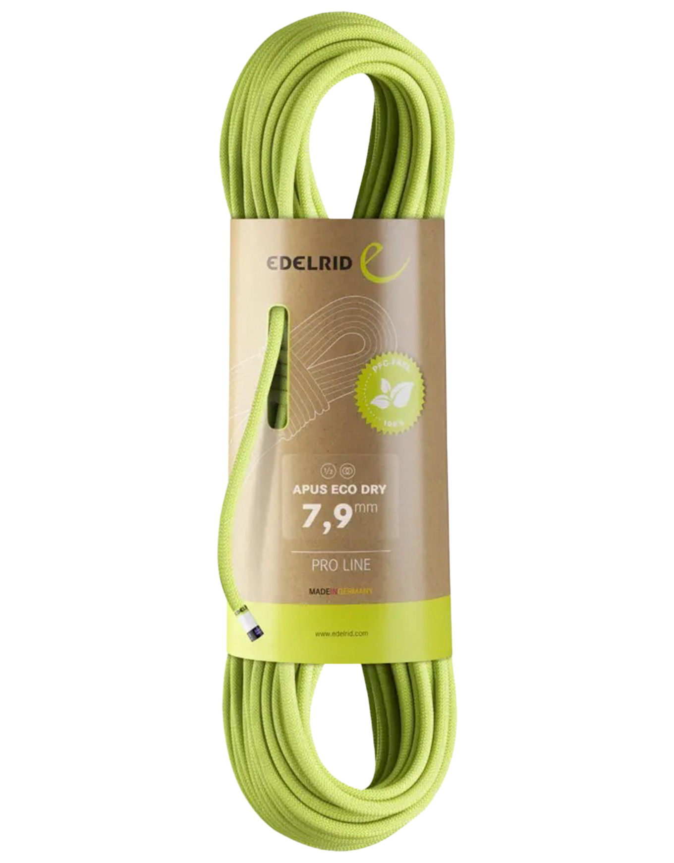 Corde d'escalade - Apus Eco Dry 7,9Mm Oasis - Taille 50 m - Vert