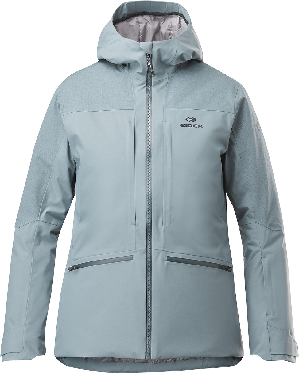 Isolierende Skijacke W Saulire 2L Insulated Stretch Jkt Slate für Damen Größe M Blau