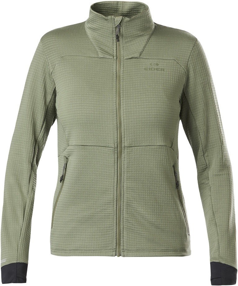 Technisches Fleece – Damen Polartec® / Thorens Polartec Powergrid Fleece W Thorens Polartec Powergrid Fleece Khaki für Damen Größe S