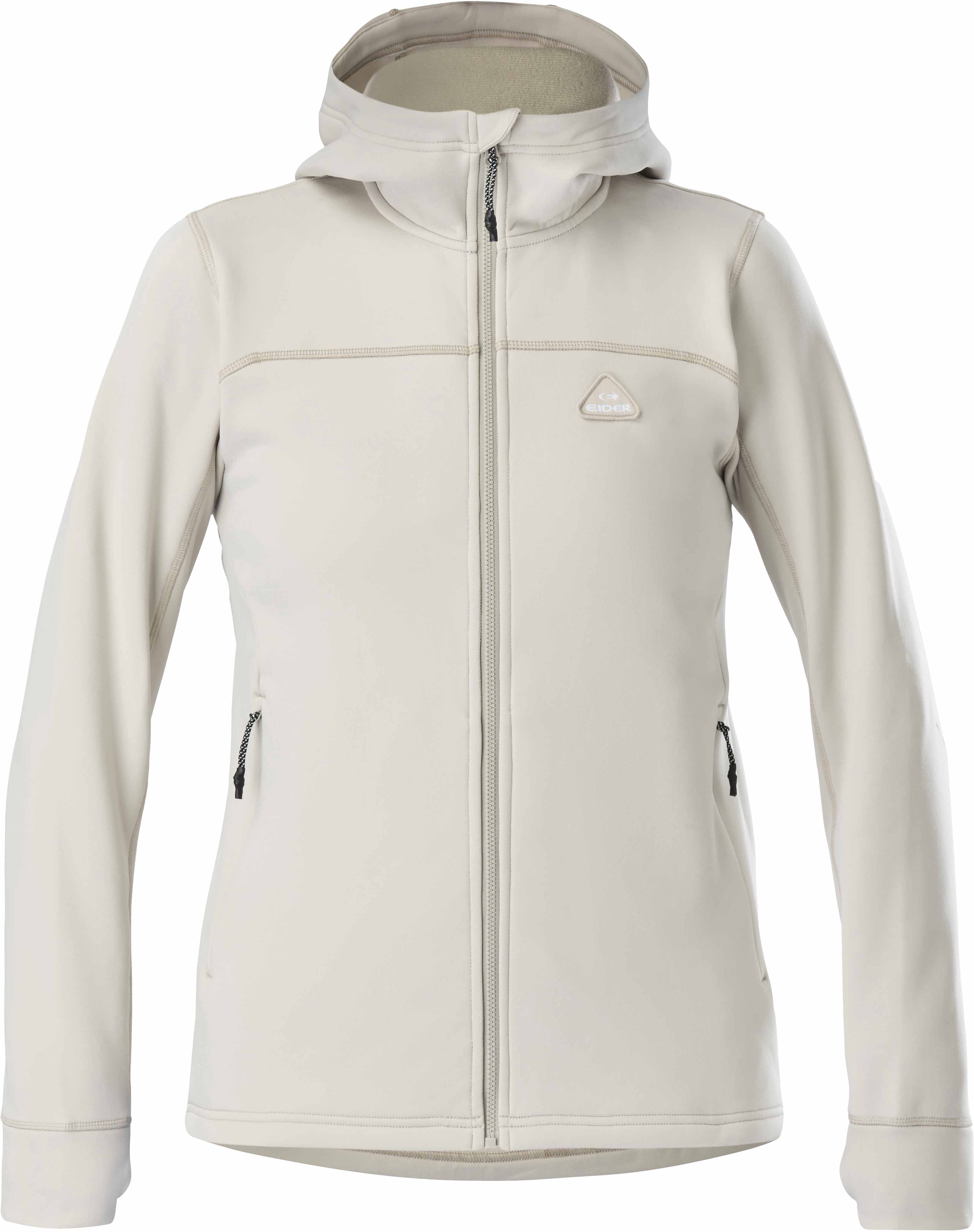 Polaire respirante et chaude - W Bellacha Hoody Fleece Wild Greige en Nylon - Taille L - Beige