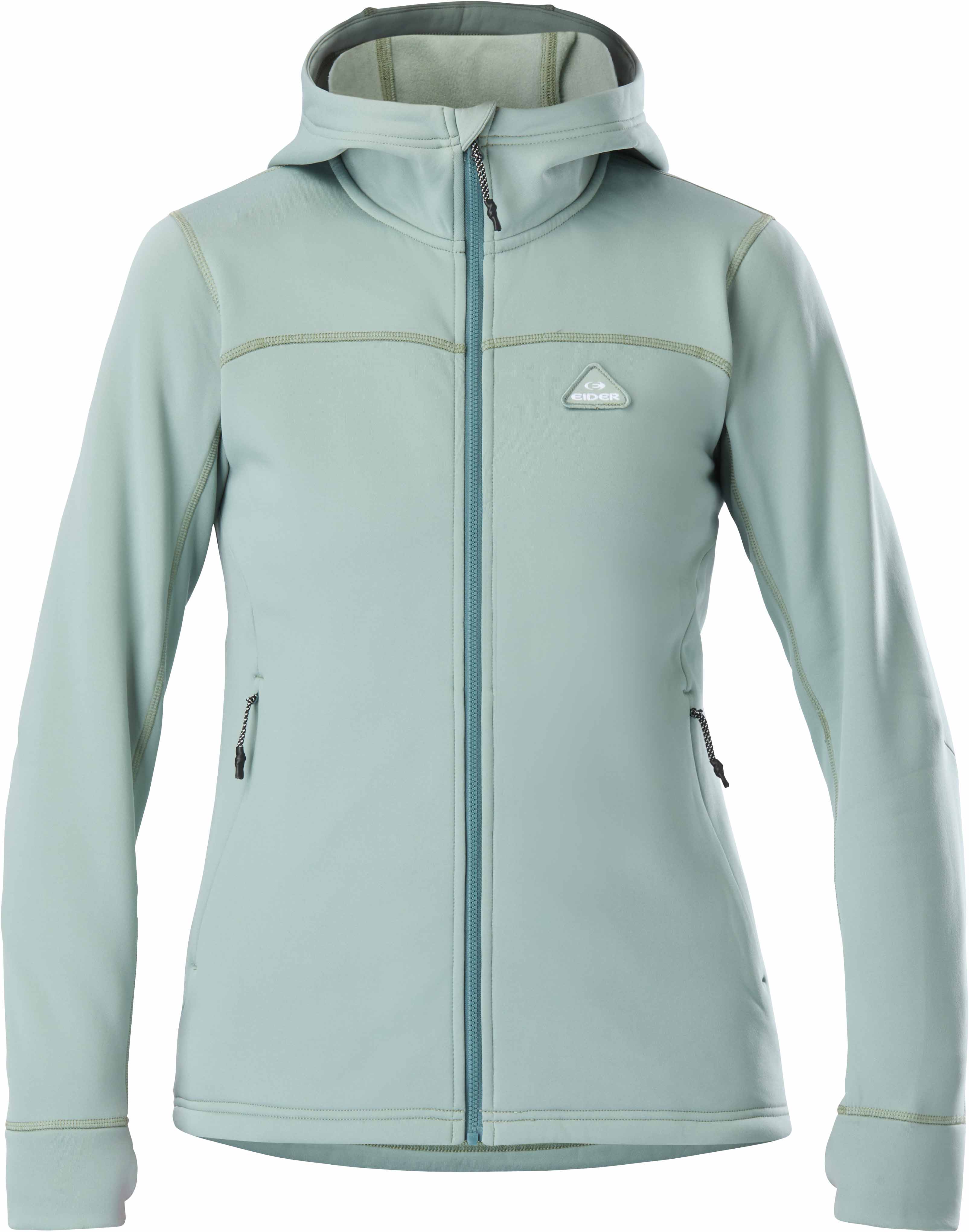 Polaire respirante et chaude - W Bellacha Hoody Fleece Green Clay en Nylon - Taille L - Vert