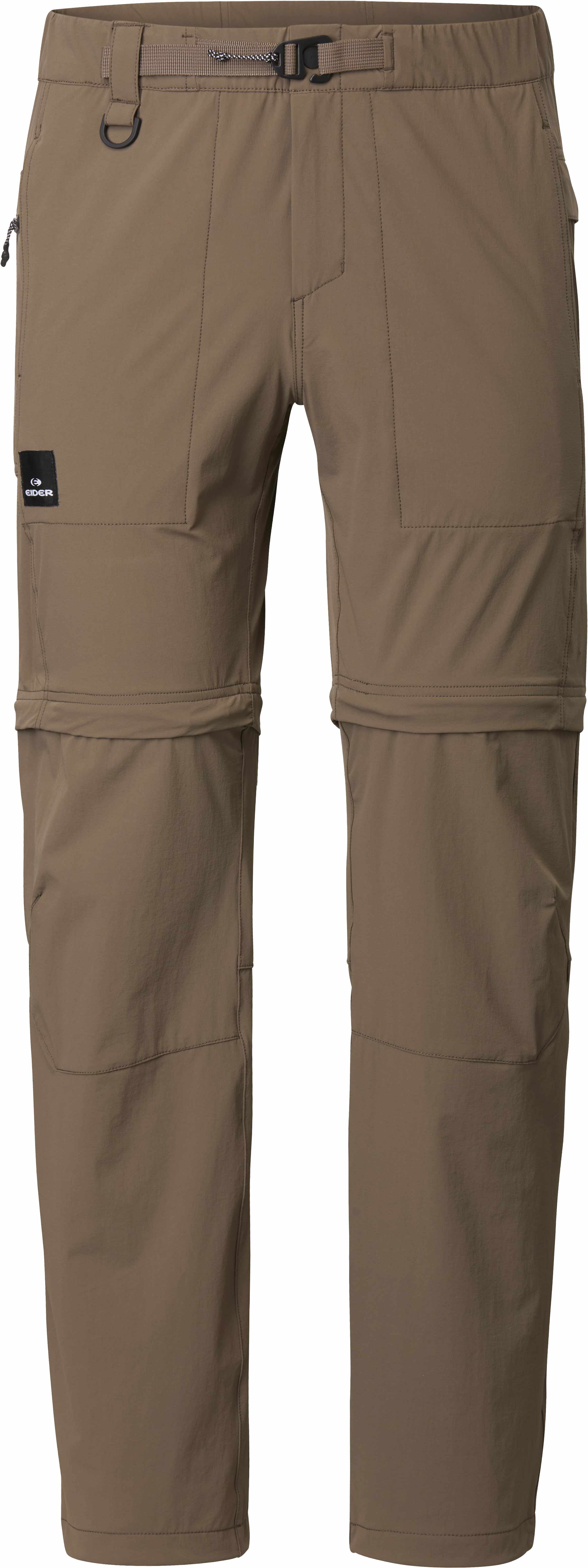 Pantalon de randonnée convertible en short - M Rove Zipoff Pant Deep Taupe - Taille S - Marron