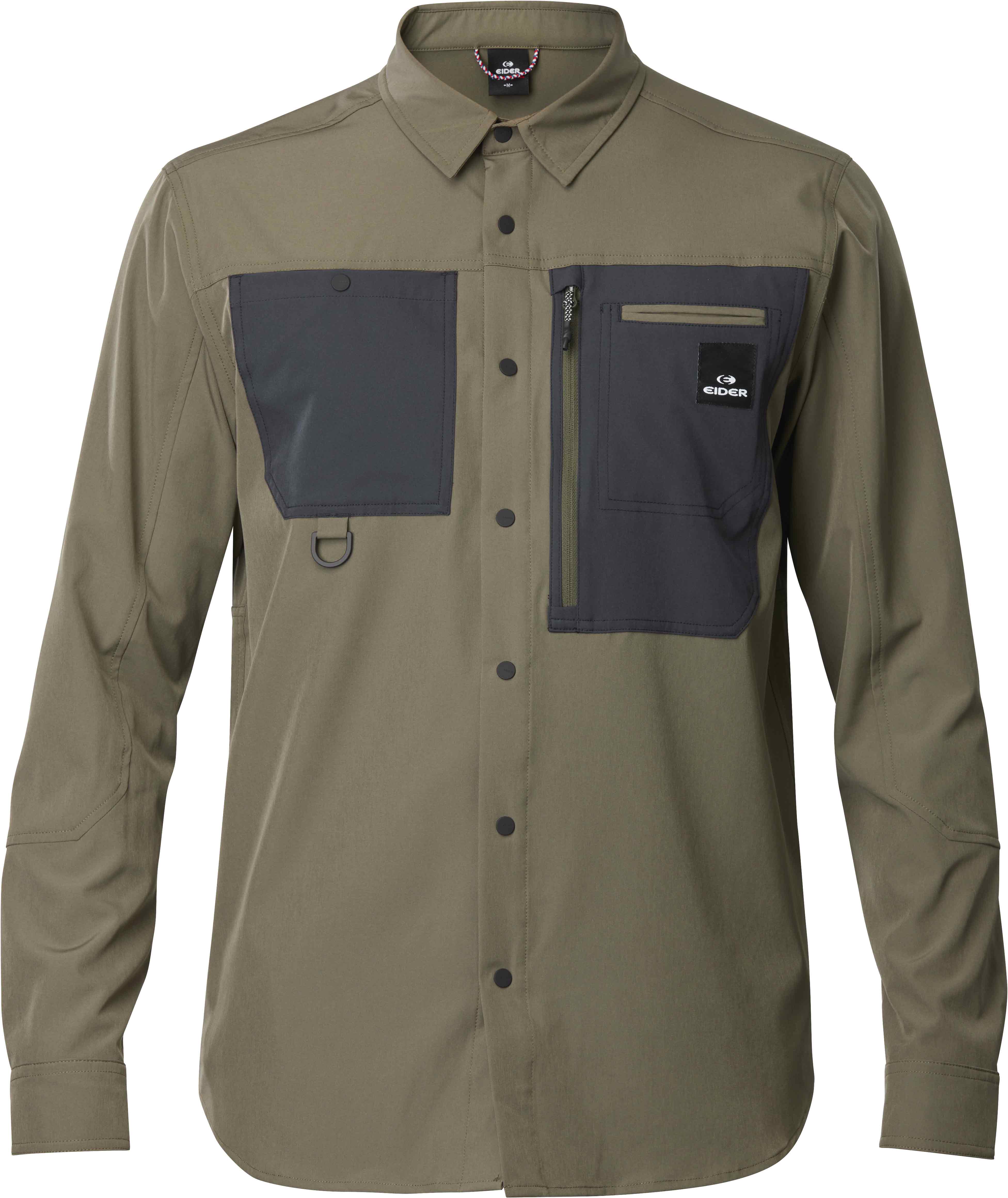 Chemise stretch et déperlante - M Nunda Shirt Khaki - Taille L - Kaki
