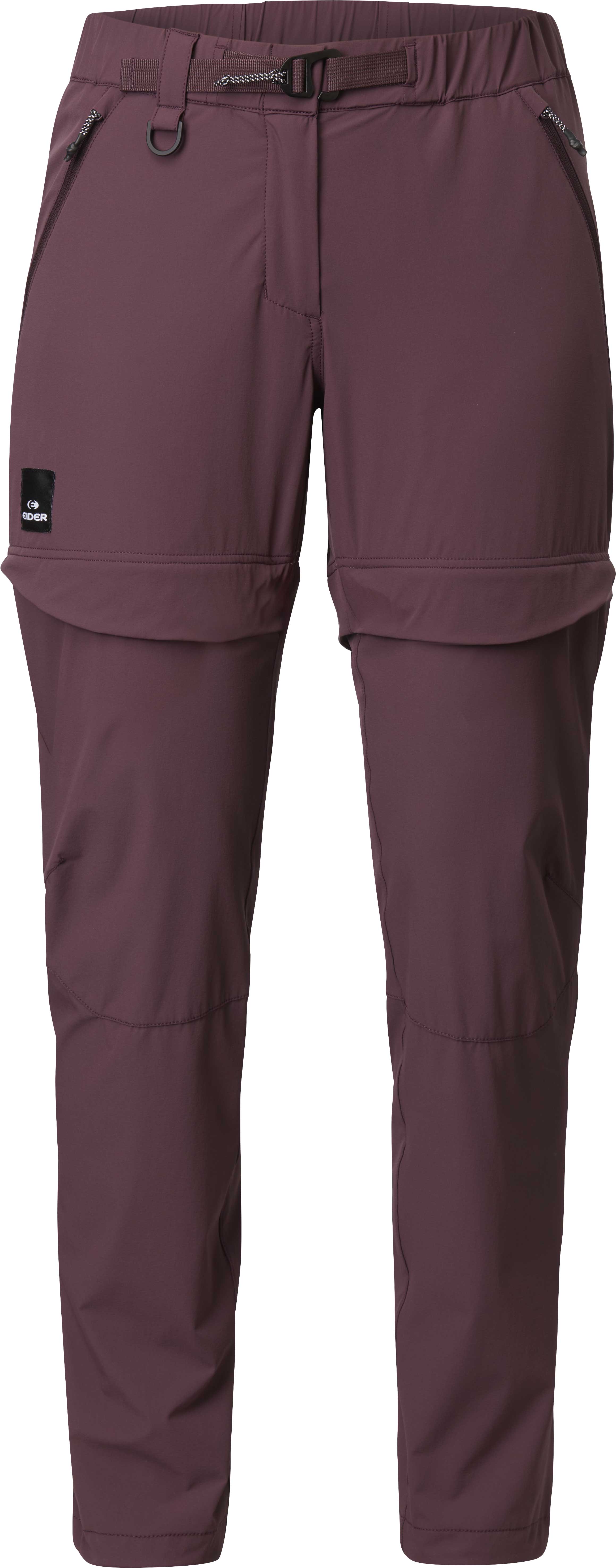 Pantalon de randonnée convertible en short - W Rove Zipoff Pant Mauve Wine - Taille XS - Violet