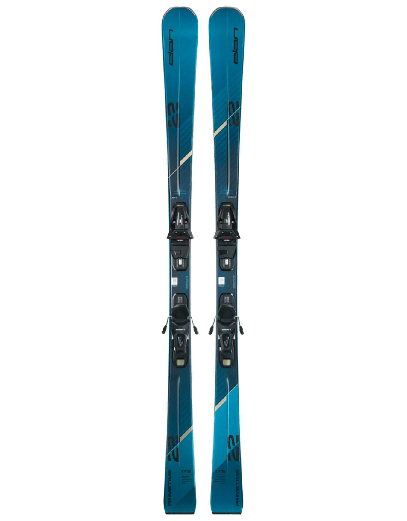 Packs (skis + fix) - Pack skis de piste - Primetime 22 Blue + Sx El 10.0 2026 en Bois - Taille 165 cm - Bleu