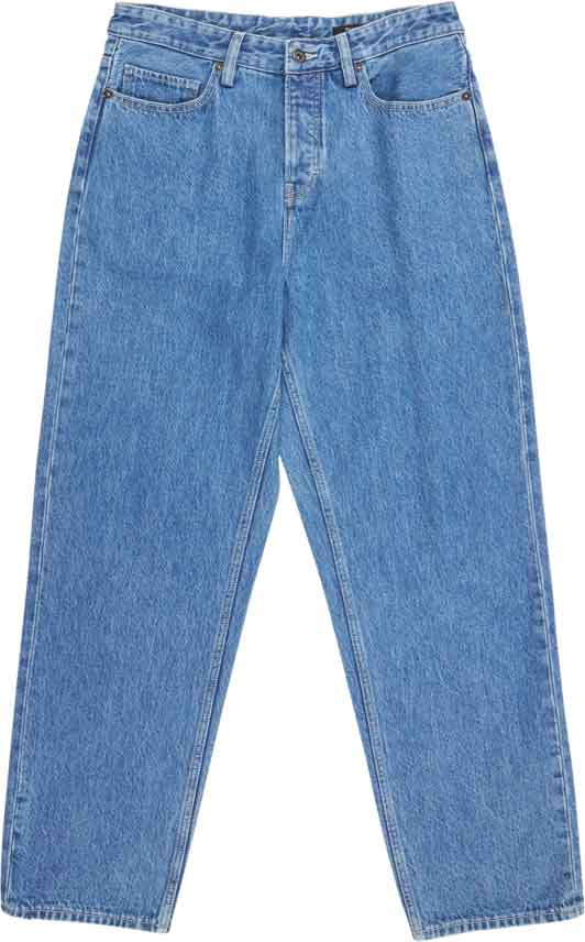 Jean en coton - Relax 5 Denim Mid Used en Coton - Taille 41 - Bleu