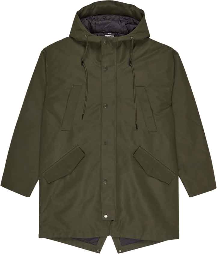 Parka en matière recyclée - Fishtail Parka Forest Night - Taille L - Kaki