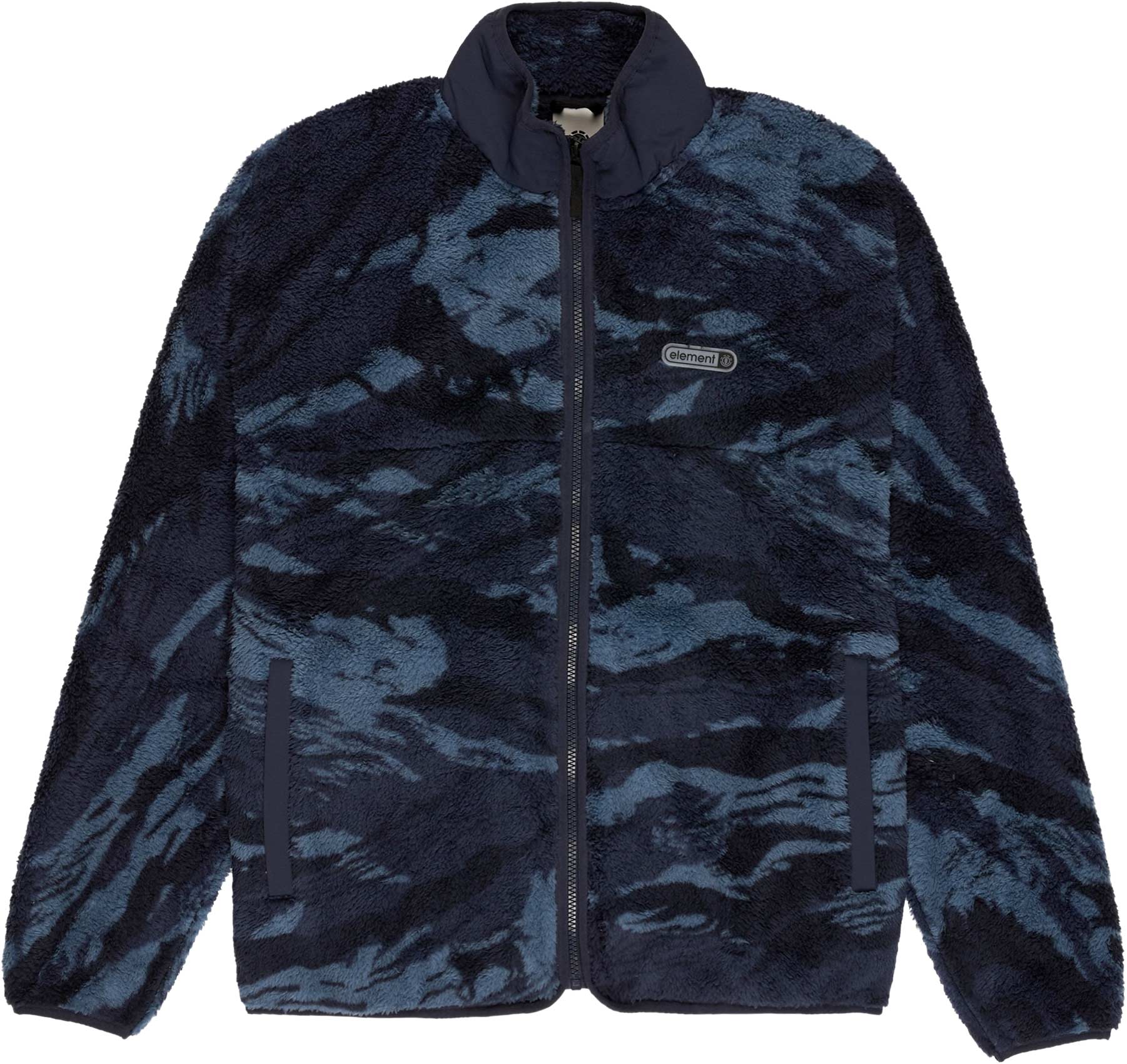 Polaire coupe-vent à col zippé - Classic Sherpa Spirit Camo Blue - Taille M - Navy