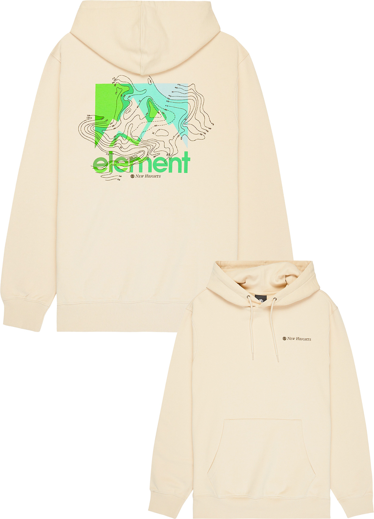 Sweat à capuche en coton recyclé - New Heights Hooded Sweatshirt Oat Milk en Coton - Taille M - Beige