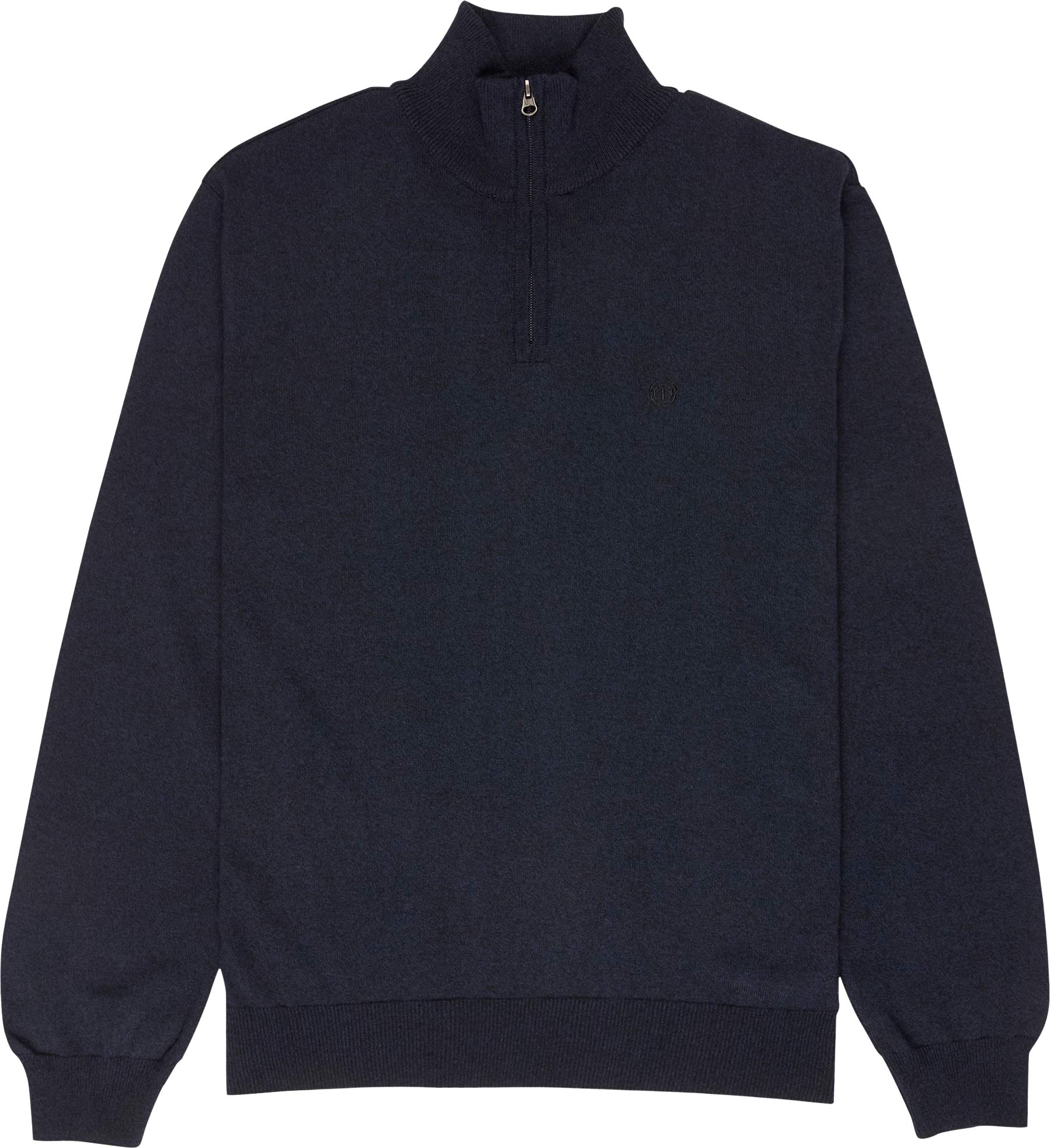 Sweat à col montant zippé - Icon Embroidery Quarter Zip Sweater Blue Mirage en Coton - Taille M - Navy