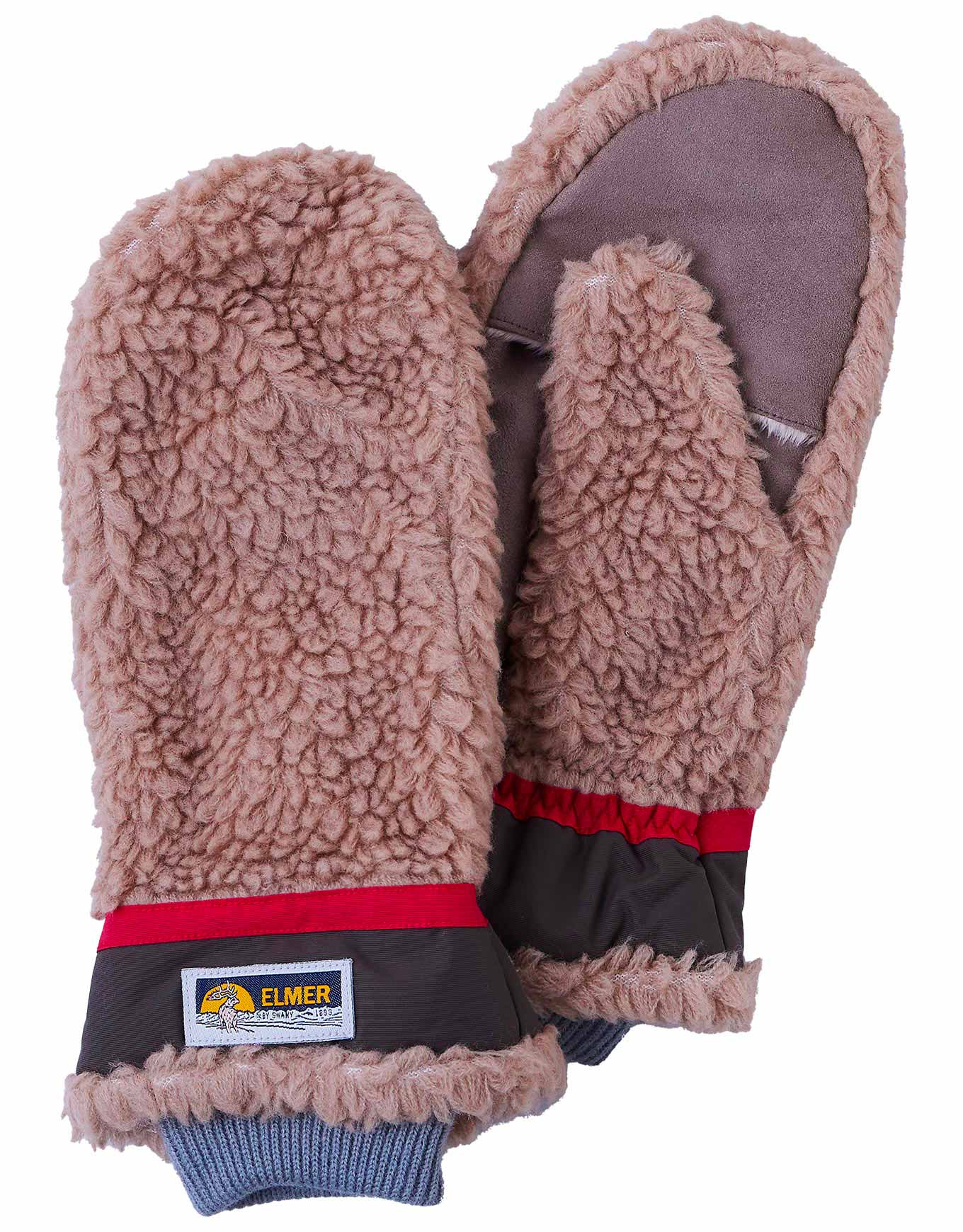 Moufles de ville en laine - Teddy Mitten Camel en Laine - Taille L - Marron