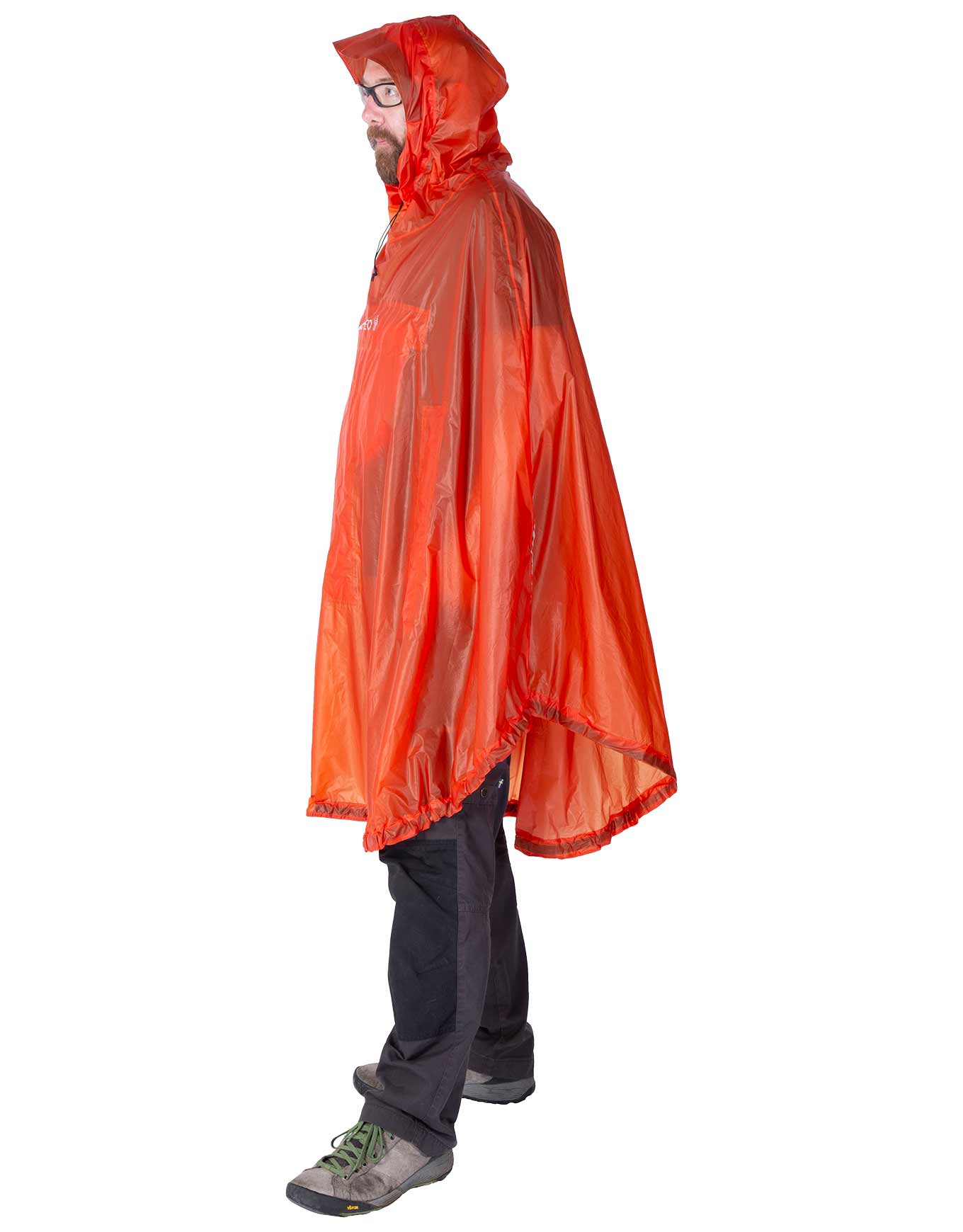 Poncho de randonnée et de vélo - Bike + Hike Poncho Dark Lava - Rouge