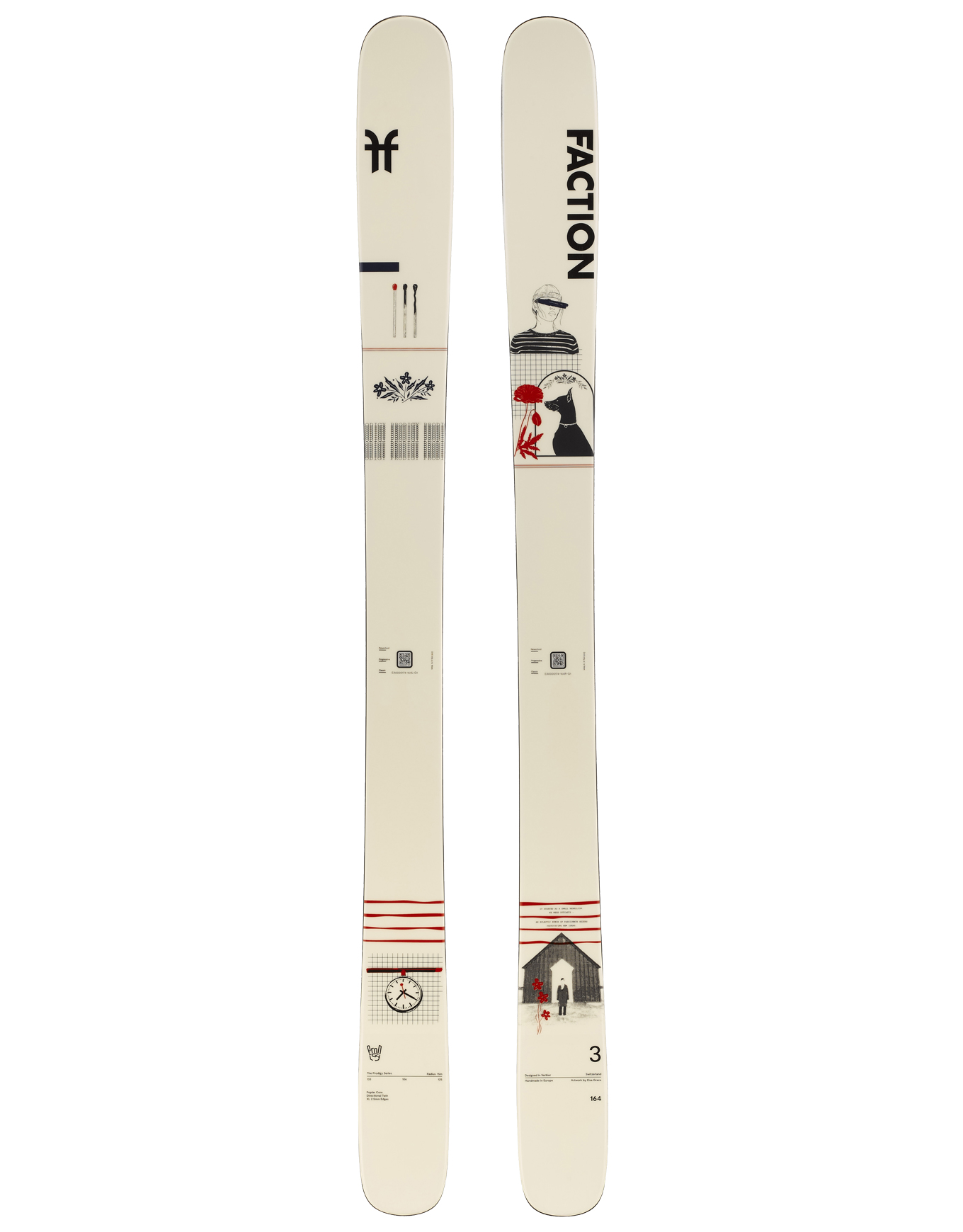 Skis all-mountain / freeride - Prodigy 3 Capsule 2026 - Taille 164 cm - Blanc